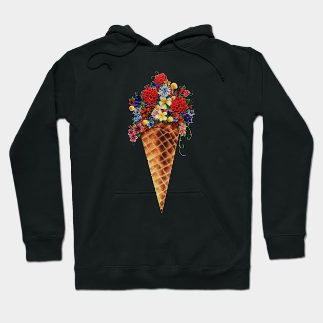 Floral Cone Hoodie by celesteroddom